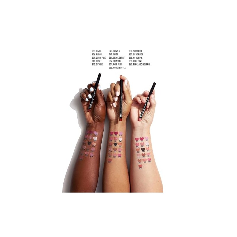NYX PROFESSIONAL MAKEUP Slim Lip Pencil, Long-Lasting Creamy Lip Liner