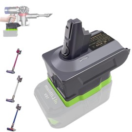 URUN V6 Adapter for Dyson V6 Vacuum Cleaner Convert for Ryobi 18V Lithium Battery for V6 Battery Compatible with DC58 DC59 DC61 DC62 DC72 DC74 Absolute Animal Motorhead Slim SV03 SV04 SV05 SV06