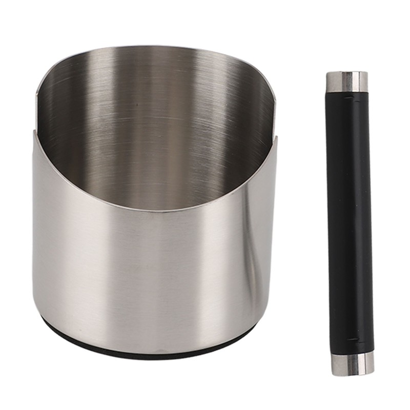 Stainless Steel Coffee Grounds Knock Box Coffee Knock Box with