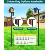 75" Heavy Duty Bird Feeder Pole, 1" Metal Adjustable Outdoor