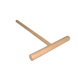 Tredoni 14cm Wooden Batter Spreader/Rake T-Stick - Professional Pancake/Crepe Maker, 18cm Handle
