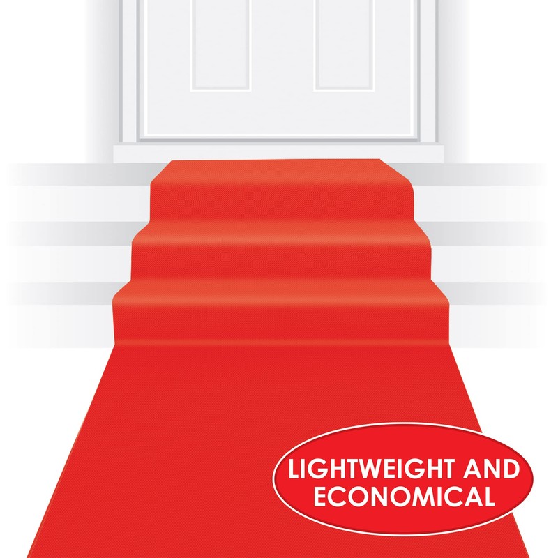 Beistle Red Polyester Carpet Runner