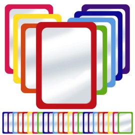 mzfoo 32 Pcs Small Mirrors for Kids Preschool Mirrors Bulk for Classroom Child Safe Shatter Proof 6 x 4 Inch Unbreakable Mirror for Craft