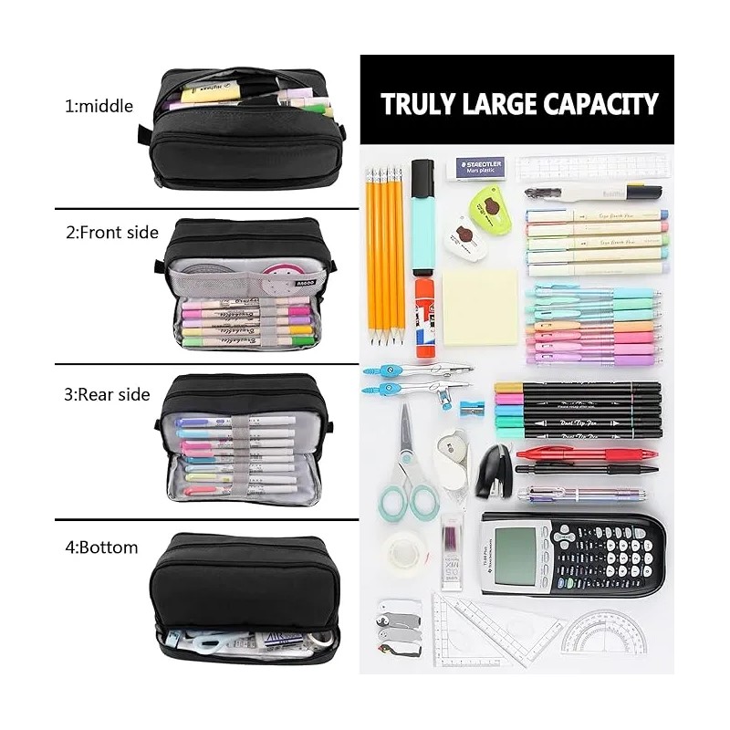 Estuche Para Guardar Lpices De Papelera, Gran qll