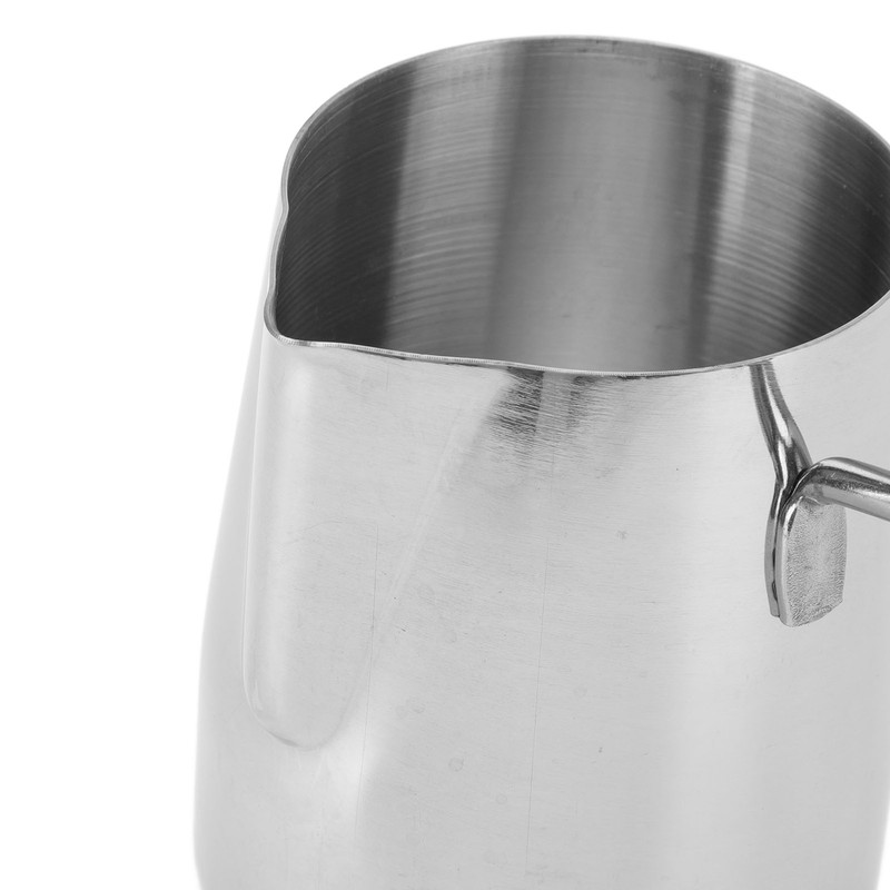 Long Handle Coffee Toroid Pitcher 304 Stainless Steel Rustproof Smoother
