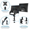 Mount-It! Monitor Arm Mount Desk Stand | Vertical Stackable Arms