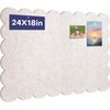 Scalloped Felt Bulletin Board, 24 x 18 Inches Pin Cork