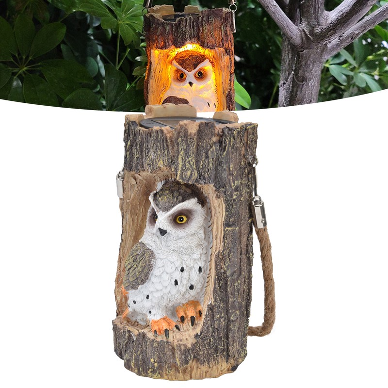 Owl Solar Light IP67 Waterproof High Simulation Eco Friendly Energy
