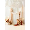 Ling's moment Wedding Arch Draping Fabric 2 Panels 32Ft x