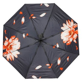 LLanxiry Umbrella Small Compact Travel Umbrellas for Rain Mini Folding Portable Automatic Open/Close Umbrella for Man/Women (Pink Flower)