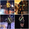 NICKLIN Reflective Strips Adjustable,7Pcs High Visibility Reflective Gear Set,Reflector Belts