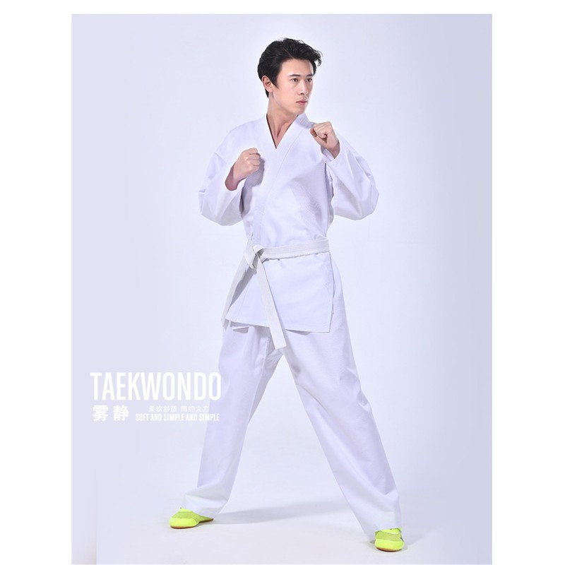 LanBuff Taekwondo Clothing, Karate Clothing, 100% Cotton, 3-Piece Set, Top