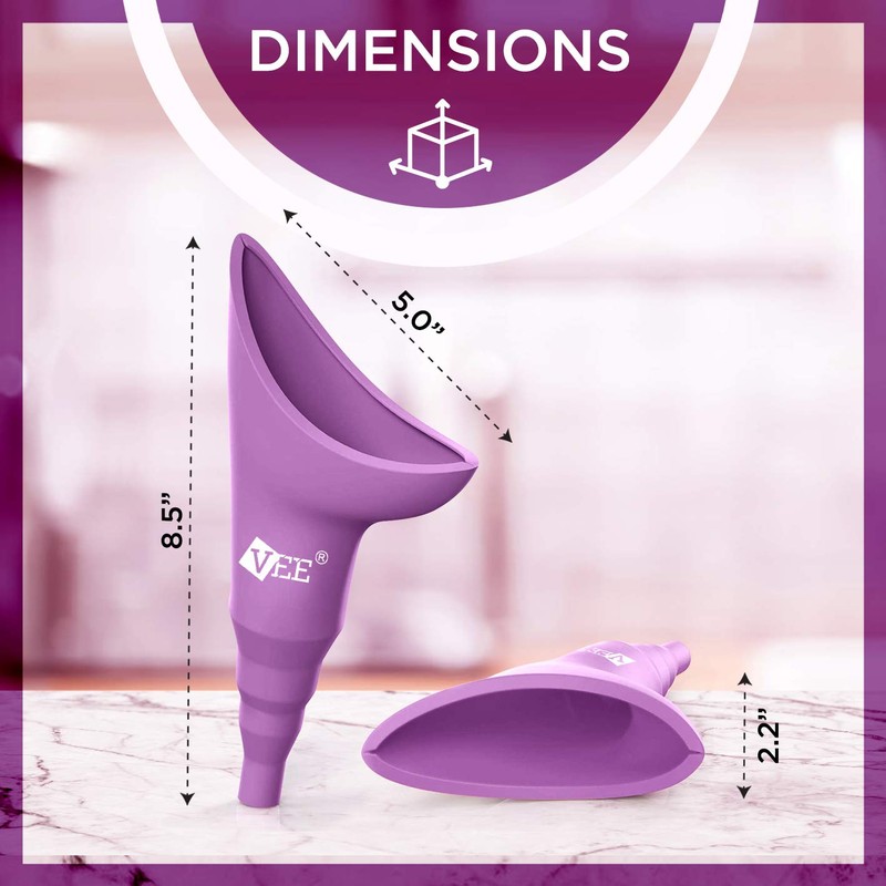 VEE® Female Urinal |Travel Urination Device & Pee Funnel for