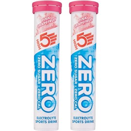 High 5 Zero Hydration Tube - Pink Grapefruit 20 Tablets (Pack of 2-40 Tabs)