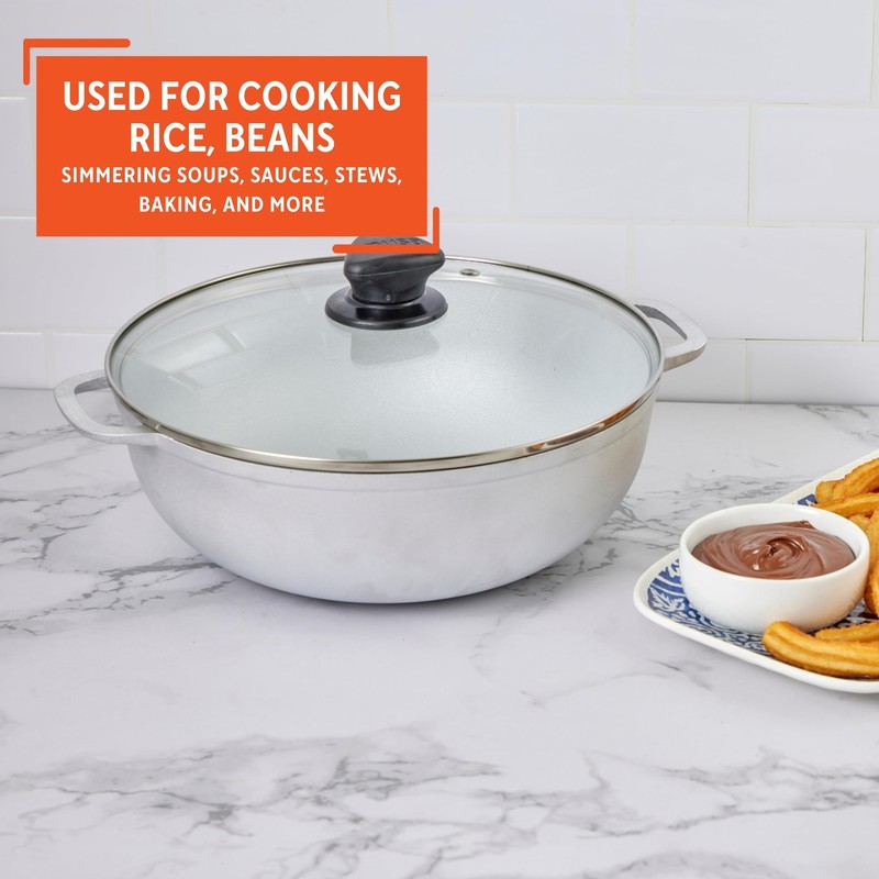 IMUSA 7.0Qt Basic Caldero w/Glass Lid - 30cm