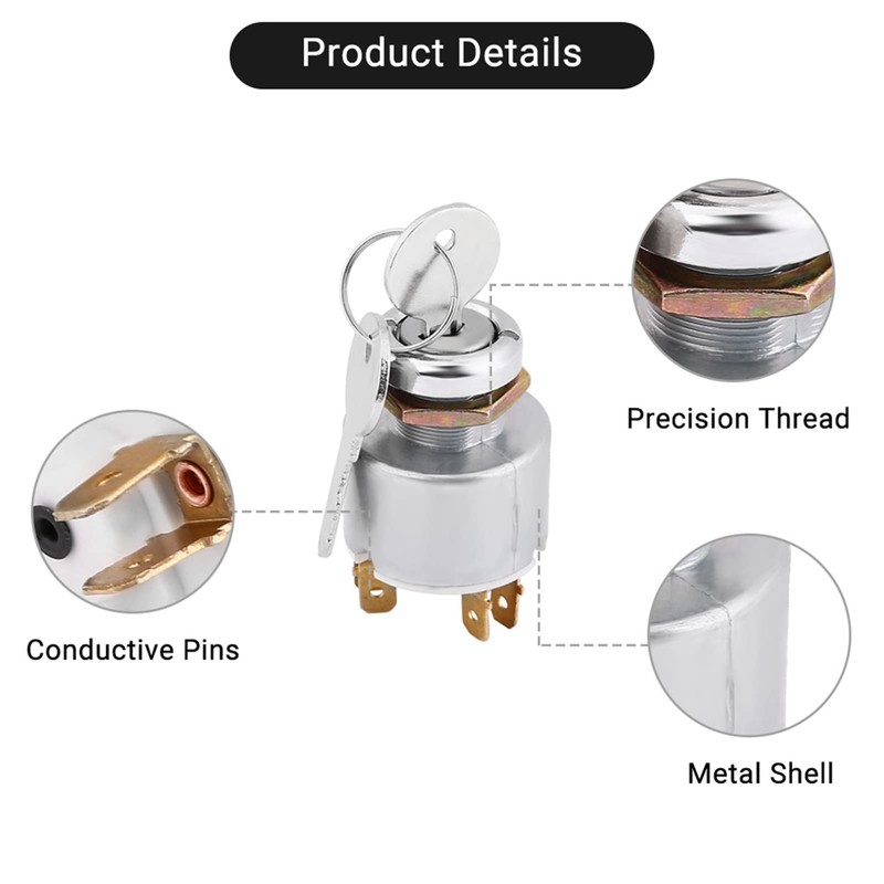 12 V Ignition Switch, Engine Start Switch Ignition Control Switch