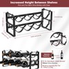 ICOHOT Stackable Wine Rack Countertop, Sturdy Wine Bottle Holder Freestanding