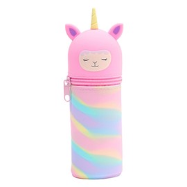 NICEIN® Kawaii Pencil Case, 2-in-1 Stand Pencil Case with Zip, Cute Cartoon Animal Pencil Case, Pencil Case for Students, Teenagers, Girls, Large Pencil Case, Aesthetic School Supplies, Camouflage