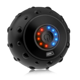 Vibrating Massage Ball 5-Speed，Next Generation Vibrating Ball Physical Therapy for Muscle Massage and Myofascial Trigger Point Release ，Relieves Muscle Pain & Tightness, Improves Mobility & Circula