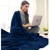 Utopia Bedding Navy Fleece Blanket [Double - 150 x 200