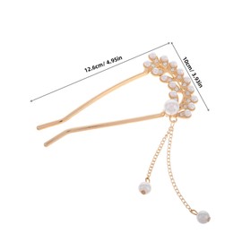 BIUDECO Vintage U-shaped Hairpin Pearl Clip for Women Minimalist Hair Accessory Stylish Hairpin Charms for Girls Event Ready