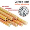 Qrity 10PCS M6 x 30mm Fully Threaded Rods, Coloured Zinc