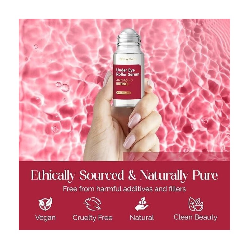 BELLA BEAUTY Eye Roller Serum with Retinol & Vitamin B5-