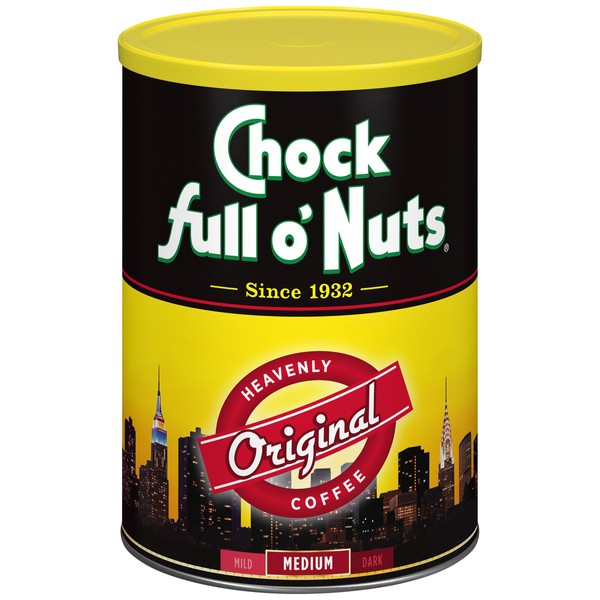 Chock Full O' Nuts Coffee, Regular, Amg, Can, 11.30-Ounce (Pack of 4)