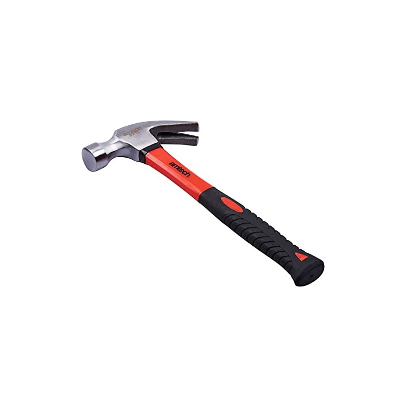Amtech A0270 20oz (560g) Claw Hammer with fibreglass Shaft