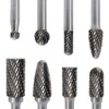 Carbide Burr Set 8pcs 1/4 Inch Shank Diameter Double Cut
