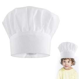 SOGHO Children's Chef's Hat, Chef's Hat, Adjustable Elastic Chef Hat for Cooking, Baking, School, Party, Home, Kitchen, Can Protect Your Head, Suitable for Children's Kitchens