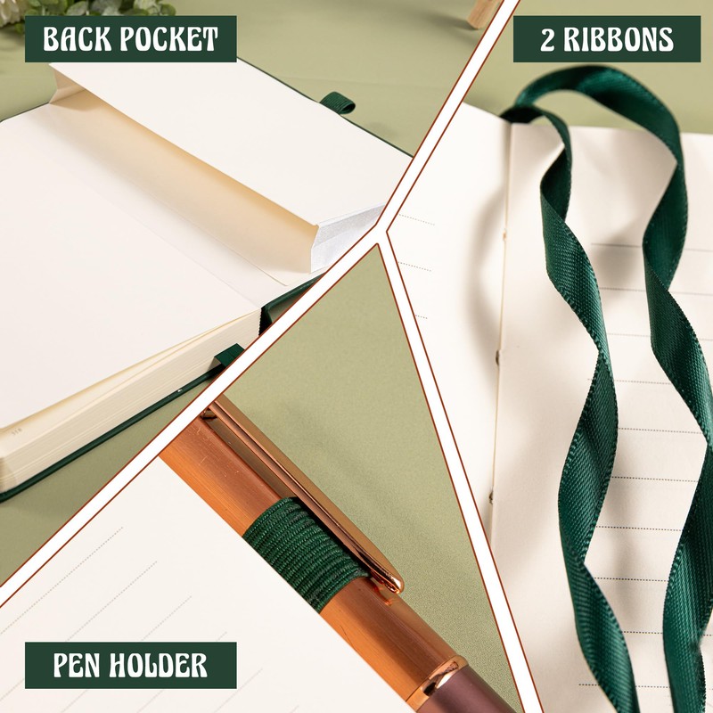 MGGAO Lined Journal Notebook, Journals for Writing, College Wide Lined
