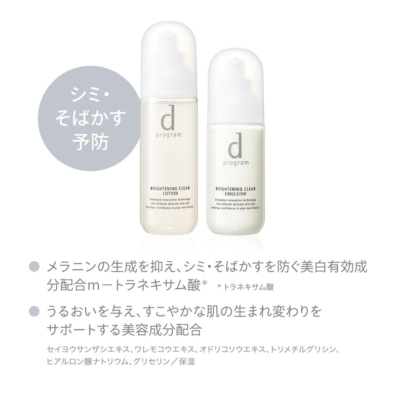 D Program Brightening Clear Lotion, MB (Refill), Lotion, Unscented, Refill,