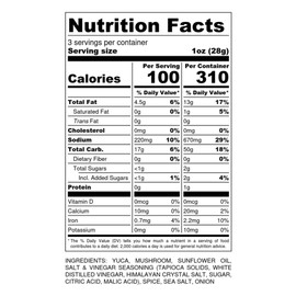 SNACKLINS Plant Based Crisps - Vegan Healthy Snacks - Gluten Free, Grain Free, Plant Based Crisps, 100% Kosher For Passover, Low Calorie - No Added Sugar, Crunchy, Puffed Snack - Sea Salt & Vinegar - 3oz Bag (6 Pack, Sea Salt & Vinegar)