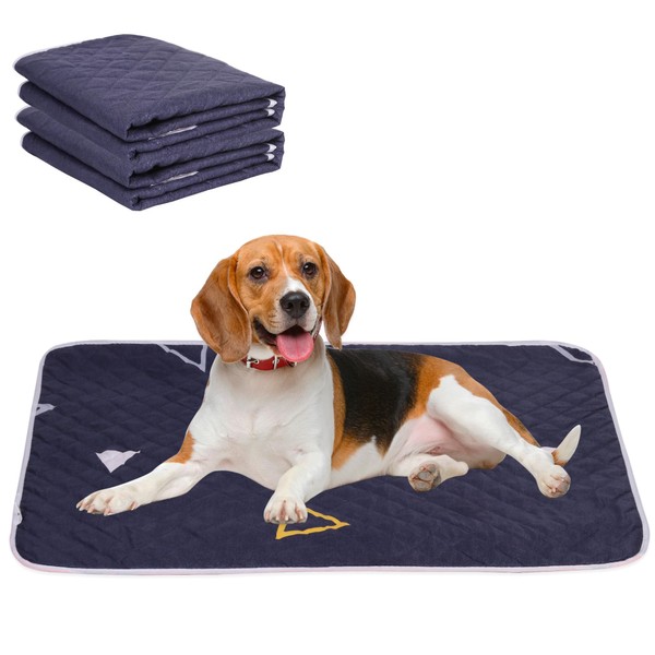 Niuoppy Waterproof Dog Mat, 2 Pack Reusable Dog Training Pads,