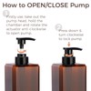 Suream Large Pump Bottles for Shampoo and Conditioner, 3Packs 33.8oz