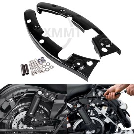 Unbranded Gloss Black Rear Fender Support Brackets For Harley Touring Electra Glide 09-13