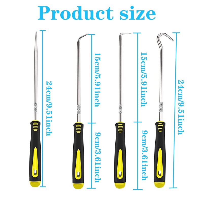 Yuentoen Hose Removal Hook Set, 4 Pieces Hook and Pick