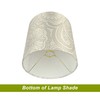 Aspen Creative 58305A, Drum Uno Lamp Shade, White & Grey,