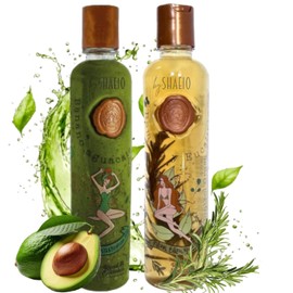 RITUAL BOTANICO KIT2 Acelerador de Crecimiento y Ultrareparador S.O.S. Shampoo de Romero + Tratamiento Intensivo PLEX con Banano y Aguacate 100% Colombiano