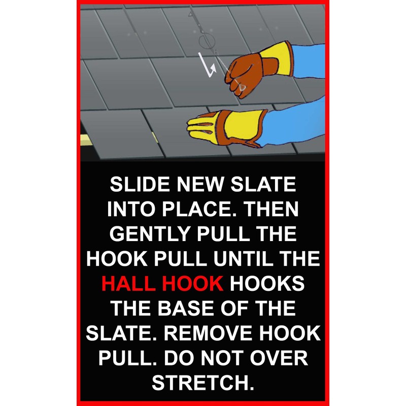Slate Repair Hallhook - Pack of 10 Slate Hall Hook