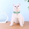 PetsHome Cat Collar, Dog Collar, [Bling Rhinestones] PU Leather Adjustable