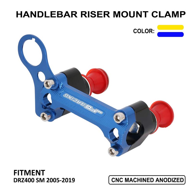 USTPO Motorcycle Handlebar Risers 1 1/8" Handlebar Mount Clamp for