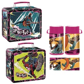 San Diego 2024 Previews Exclusive Spider-Punk Tin Titans Lunch Box with Beverage Container