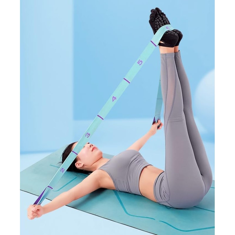 Yoga Stretching Strap，Yoga Stretch Gurt，für Fitness, Tanztraining, Gymnastik.（9）