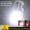 Cob Keychain Work Rechargeable Flashlight 6 Modes,4 in1 Screwdrivers 7in1