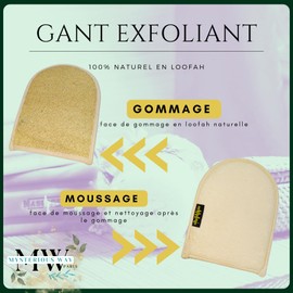 Kessa Luffa-Peeling, natürliches Körperpeeling, Zubehör für das Bad, Körper, Gesicht und Rücken