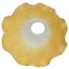 Bieye LS07S Lily Flower Blown Glass Lampshade (White Yellow, Opening