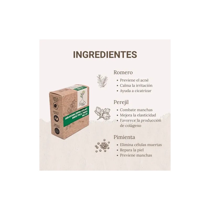 3 Pack Jabón Artesanal Corporal Cuidado Natural Vegano 100 G