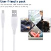 SapplySource 3.3ft White Micro USB 5V DC Charging Cable PC